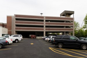 Shoppes on Dean parking garage shopping center construction