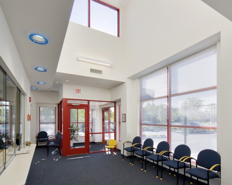 Advocare Atrium Pediatrics lobby medical office design build