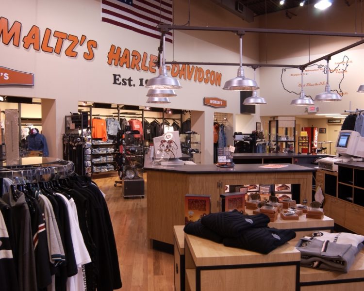 Smaltz's Harley Davidson retail design and construction