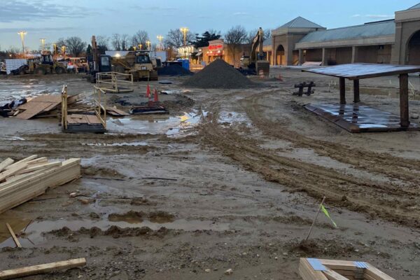 cinnaminson shopping center under construction